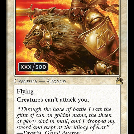 Blazing Archon (Retro) (Serialized) [Ravnica Remastered]