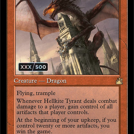 Hellkite Tyrant (Retro) (Serialized) [Ravnica Remastered]