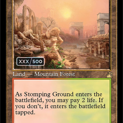 Stomping Ground (Retro) (Serialized) [Ravnica Remastered]