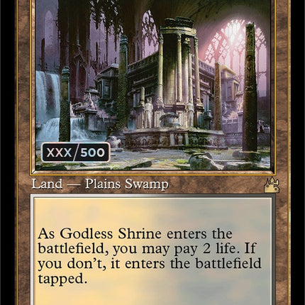 Godless Shrine (Retro) (Serialized) [Ravnica Remastered]