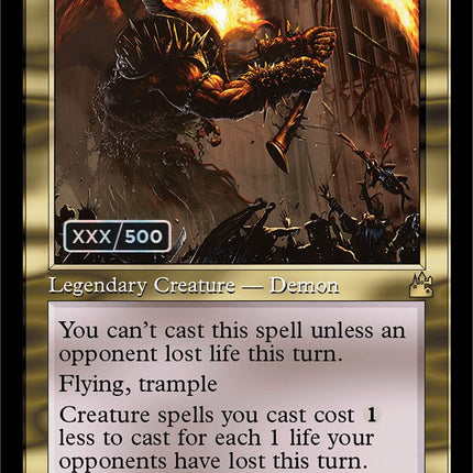 Rakdos, Lord of Riots (Retro) (Serialized) [Ravnica Remastered]