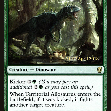Territorial Allosaurus [Dominaria Prerelease Promos]