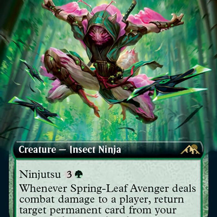 Spring-Leaf Avenger (Extended Art) [Kamigawa: Neon Dynasty]