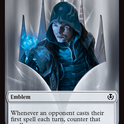 Human Wizard // Emblem - Jace, Unraveler of Secrets Double-Sided Token [Innistrad Remastered Tokens]