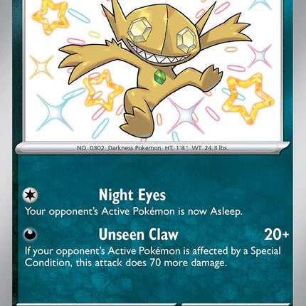 Sableye (184/091) [Scarlet & Violet: Paldean Fates]