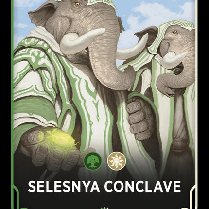 Selesnya Conclave Theme Card [Ravnica: Clue Edition Tokens]