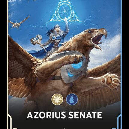 Azorius Senate Theme Card [Ravnica: Clue Edition Tokens]