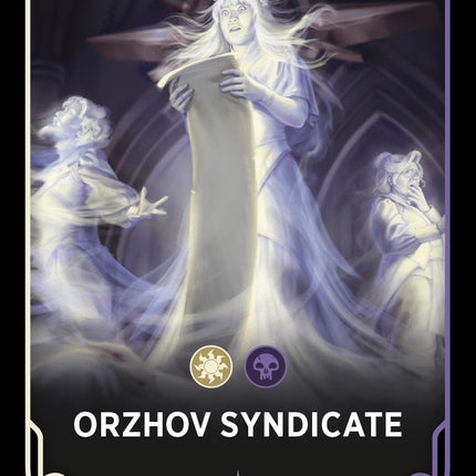 Orzhov Syndicate Theme Card [Ravnica: Clue Edition Tokens]