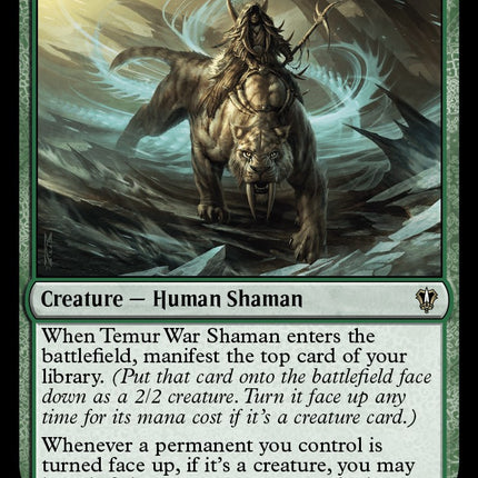 Temur War Shaman [Murders at Karlov Manor Commander]