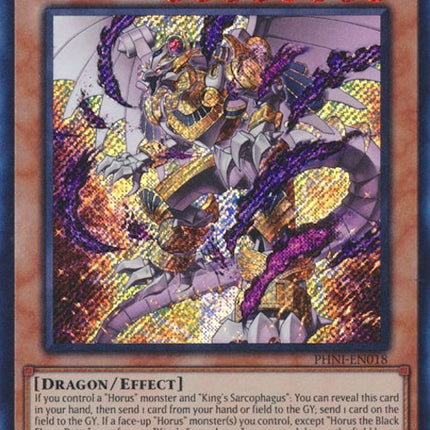 Horus the Black Flame Deity [PHNI-EN018] Secret Rare