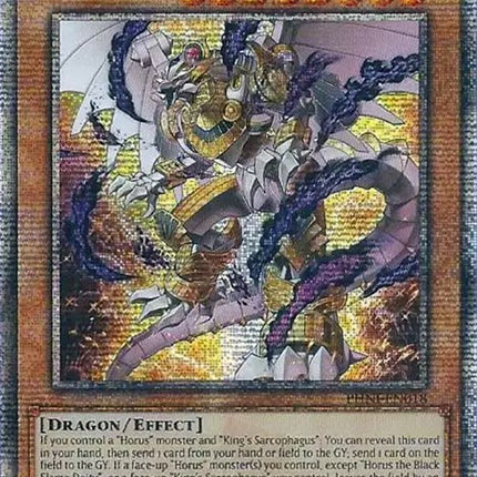 Horus the Black Flame Deity [PHNI-EN018] Quarter Century Secret Rare