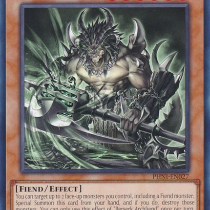 Berserk Archfiend [PHNI-EN027] Common