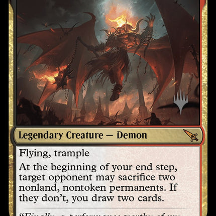 Rakdos, Patron of Chaos (Promo Pack) [Murders at Karlov Manor Promos]