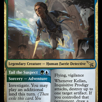 Kellan, Inquisitive Prodigy // Tail the Suspect (Promo Pack) [Murders at Karlov Manor Promos]