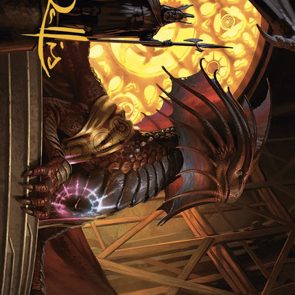 Niv-Mizzet, Guildpact Art Card (21/49) (Gold-Stamped Signature) [Murders at Karlov Manor Art Series]