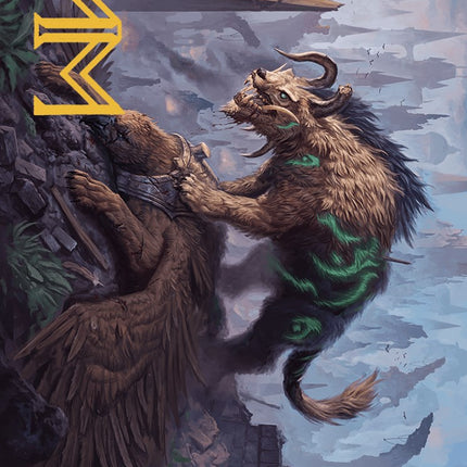 Axebane Ferox Art Card (Gold-Stamped Signature) [Murders at Karlov Manor Art Series]