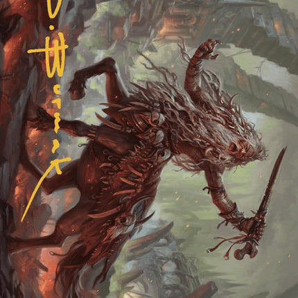 Yarus, Roar of the Old Gods Art Card (24/49) (Gold-Stamped Signature) [Murders at Karlov Manor Art Series]