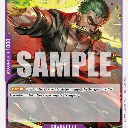 Roronoa Zoro (OP-06 Pre-Release Tournament) [Participant] [One Piece Promotion Cards]