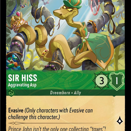 Sir Hiss - Aggravating Asp (86/204) [Into the Inklands]