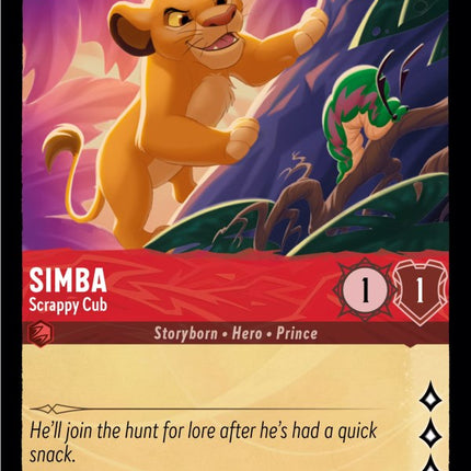Simba - Scrappy Cub (123/204) [Into the Inklands]