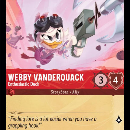 Webby Vanderquack - Enthusiastic Duck (127/204) [Into the Inklands]