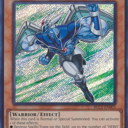 Elemental HERO Stratos [BLC1-EN003] Secret Rare