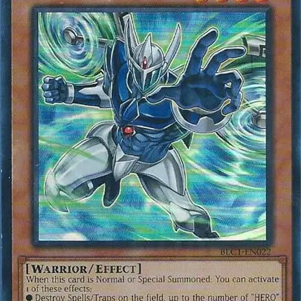 Elemental HERO Stratos (Alternate Art) [BLC1-EN022] Ultra Rare