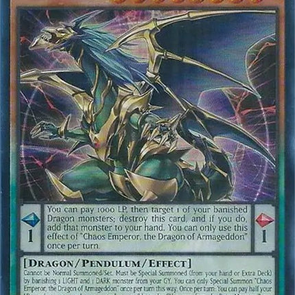 Chaos Emperor, the Dragon of Armageddon [BLC1-EN026] Ultra Rare