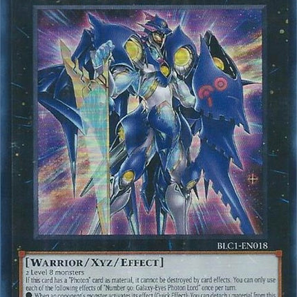 Number 90: Galaxy-Eyes Photon Lord (Silver) [BLC1-EN018] Ultra Rare