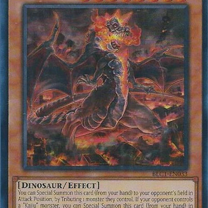 Dogoran, the Mad Flame Kaiju (Silver) [BLC1-EN033] Ultra Rare