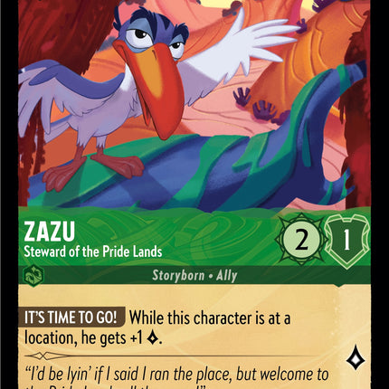 Zazu - Steward of the Pride Lands (93//204) [Into the Inklands]