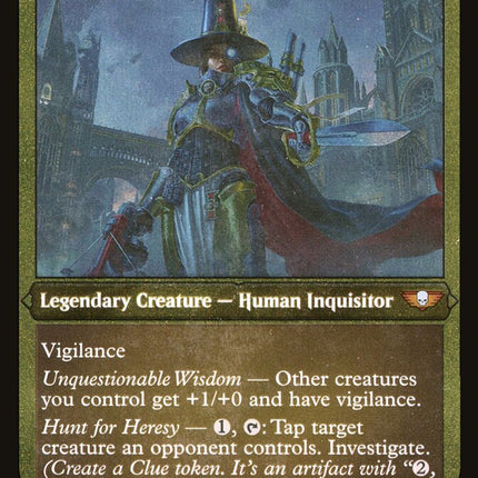 Inquisitor Greyfax (Display Commander) (Etched Foil) [Warhammer 40,000]