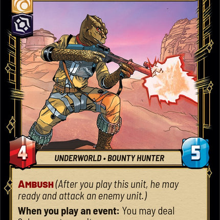 Bossk - Deadly Stalker (182/252) [Spark of Rebellion]