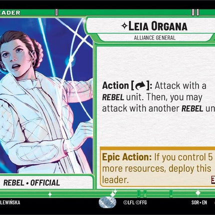 Leia Organa - Alliance General (009/252) [Spark of Rebellion]