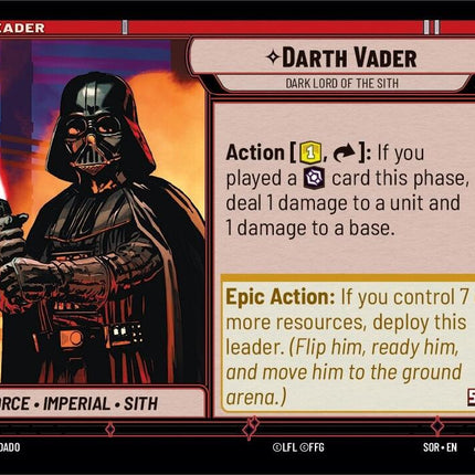 Darth Vader - Dark Lord of the Sith (010/252) [Spark of Rebellion]