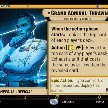 Grand Admiral Thrawn - Patient and Insightful (016/252) [Spark of Rebellion]