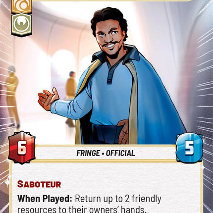 Lando Calrissian - Responsible Businessman (Hyperspace) (459) [Spark of Rebellion]