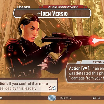 Iden Versio - Inferno Squad Commander (Showcase) (254) [Spark of Rebellion]