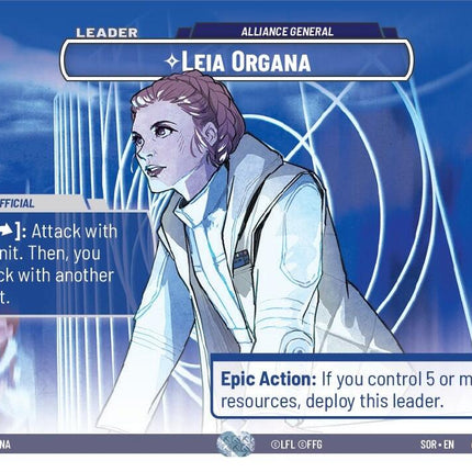 Leia Organa - Alliance General (Showcase) (260) [Spark of Rebellion]
