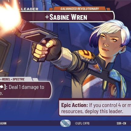 Sabine Wren - Galvanized Revolutionary (Showcase) (264) [Spark of Rebellion]