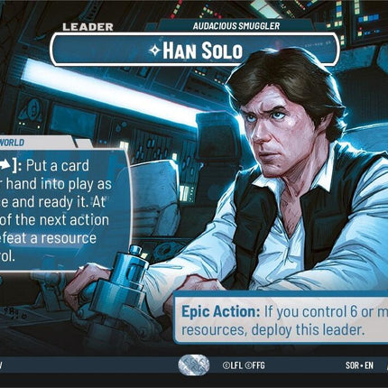 Han Solo - Audacious Smuggler (Showcase) (267) [Spark of Rebellion]