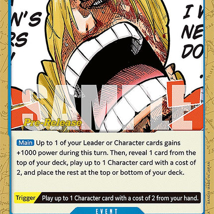 But I Will Never Doubt a Woman's Tears!!!! [Wings of the Captain Pre-Release Cards]