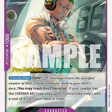 Vinsmoke Yonji [Wings of the Captain Pre-Release Cards]