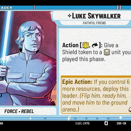Luke Skywalker - Faithful Friend (002/002) (Prerelease Promo) (002/002) [Spark of Rebellion Promos]