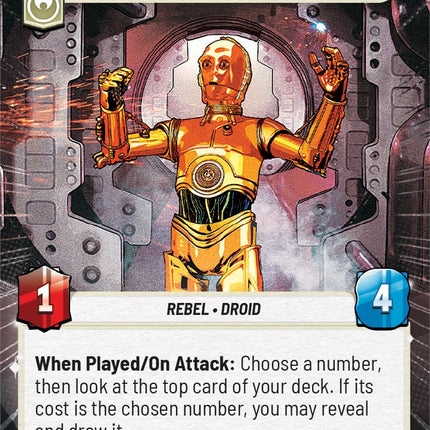 C-3PO - Protocol Droid (Hyperspace) (9/20) [Spark of Rebellion: Weekly Play]