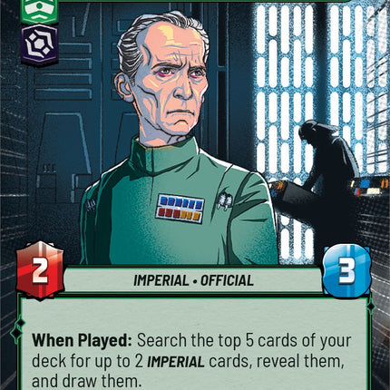 Grand Moff Tarkin - Death Star Overseer (Hyperspace) (6/20) [Spark of Rebellion: Weekly Play]