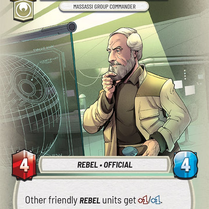 General Dodonna - Massassi Group Commander (19/20) [Spark of Rebellion: Weekly Play]