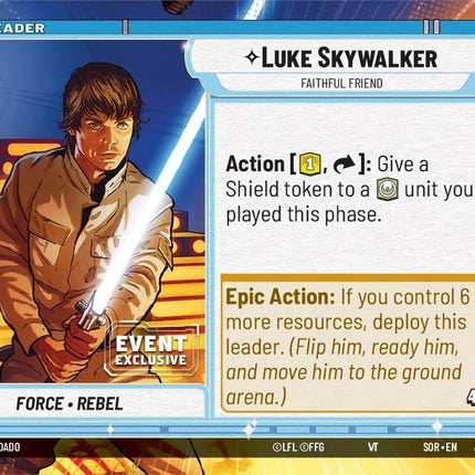 Luke Skywalker - Faithful Friend (1/2) (Hyperspace) (Event Promo) (1/2) [Miscellaneous]