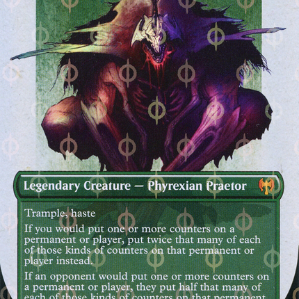 Vorinclex, Monstrous Raider (Borderless Concept Praetors Step-and-Compleat Foil) [Phyrexia: All Will Be One]