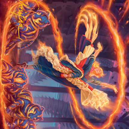 Joyful Stormsculptor Art Card (Gold-Stamped Signature) [March of the Machine Art Series]